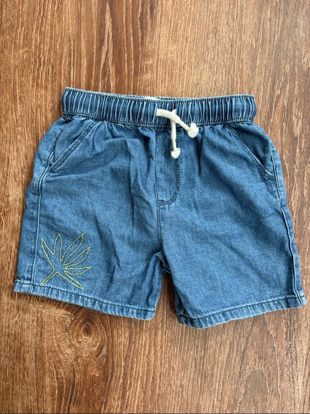 Zara Blue Kids Denim Elastic Waist Shorts
